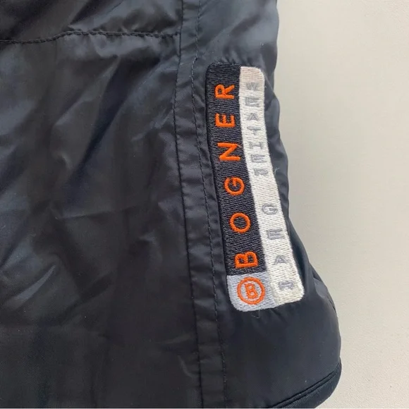 Bogner Black High Neck Puffer Outdoor Zip Vest Fleece Lined Size 8 Women’s - Picture 7 of 10